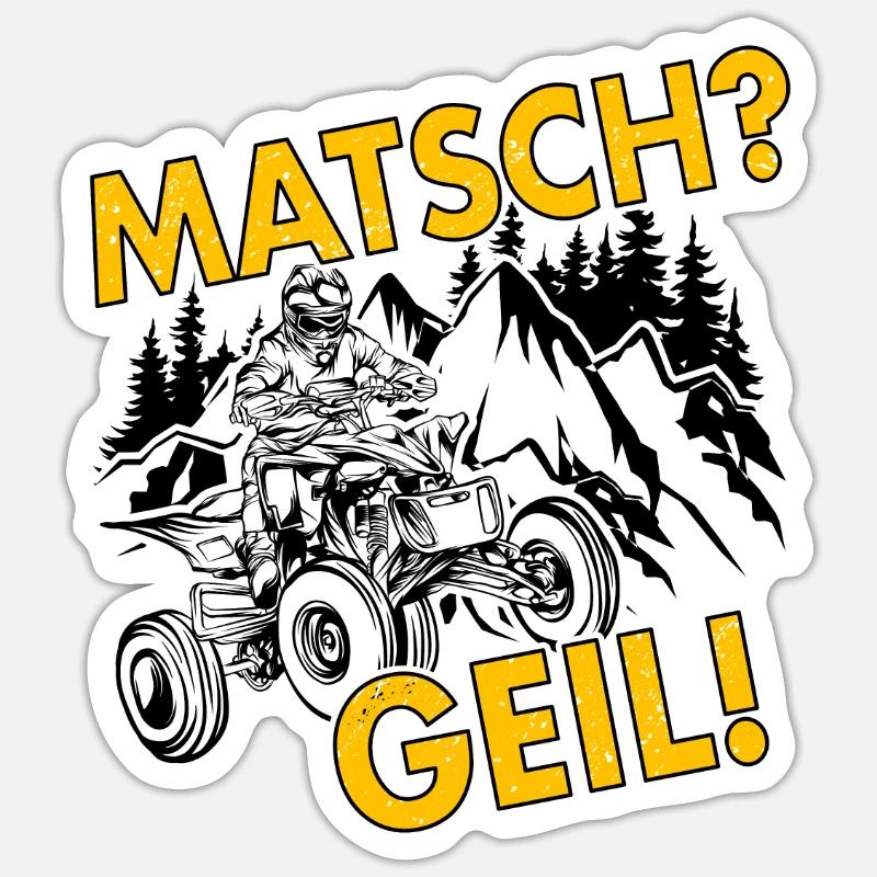Quad Sticker Größe S (10 x 10 cm)