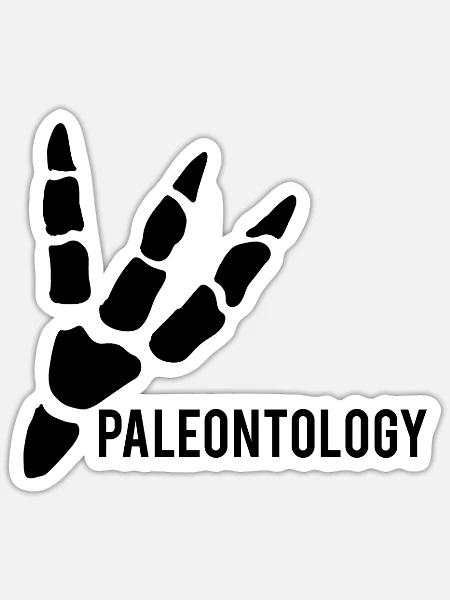 Paläontologie Dinosaurier - Sticker Größe S (10 x 10 cm) - Mattweiß