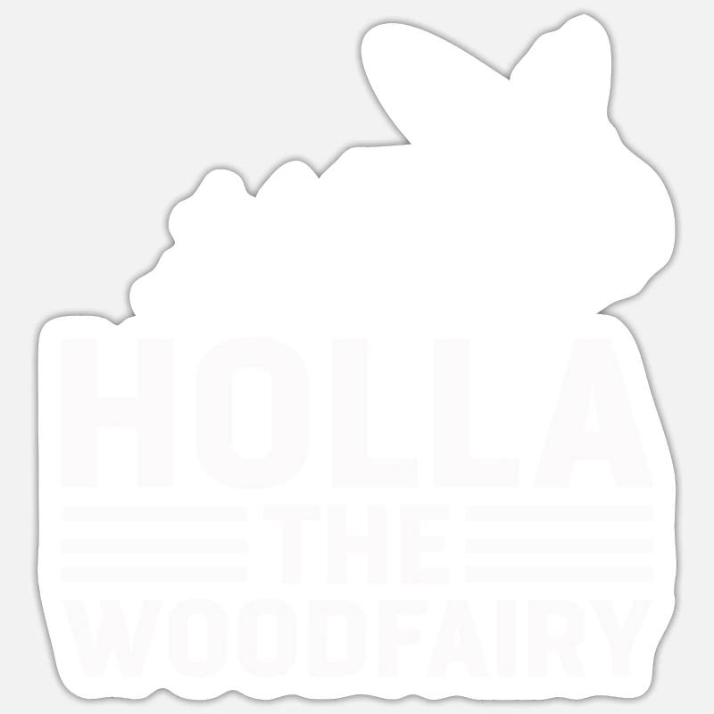 Waldfee - Sticker Größe S (10 x 10 cm) - Mattweiß