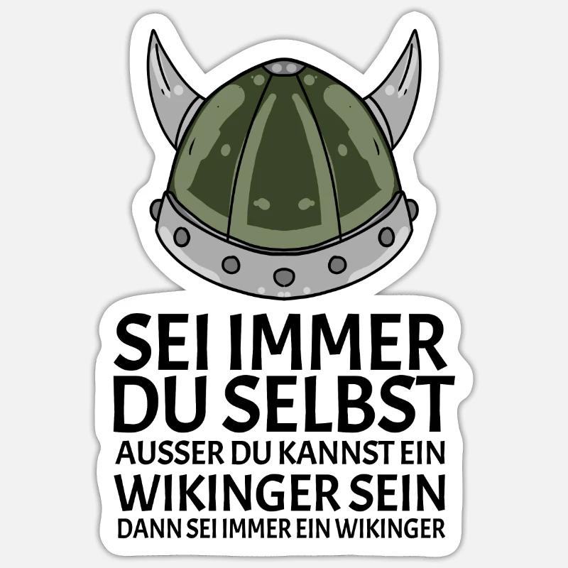 Wikinger Spruch Sticker Größe S (10 x 10 cm)