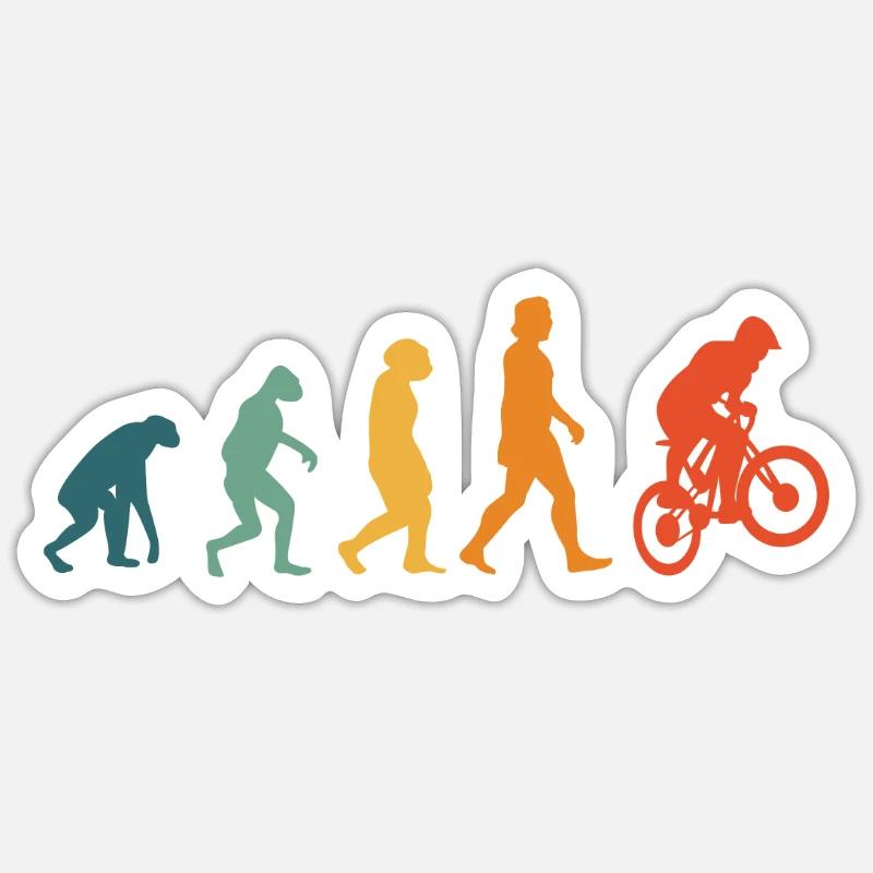 Vélo BMX Evolution Rétro Cyclisme Sticker taille S (10 x 10 cm)