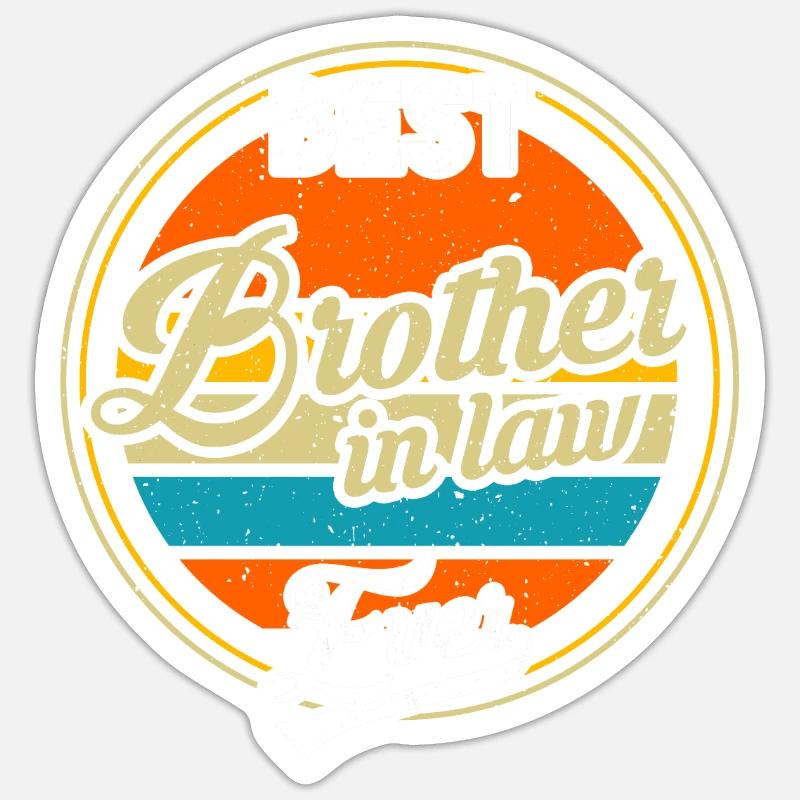 Schwager Schwager Geschenk - Sticker Größe S (10 x 10 cm) - Mattweiß