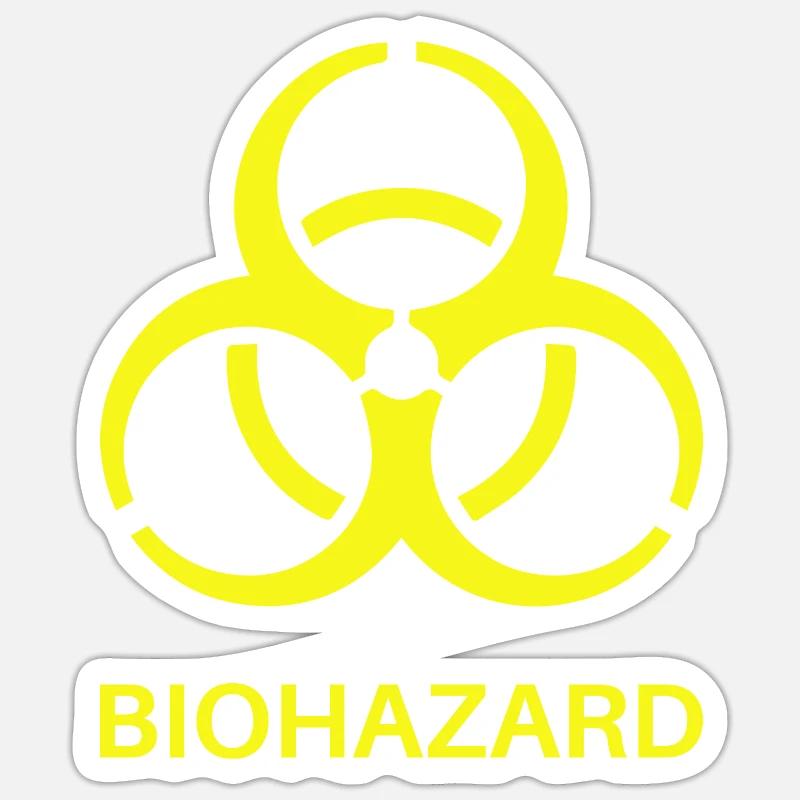 Biohazard Warning, Biohazard Warning Sticker size S (10 x 10 cm)