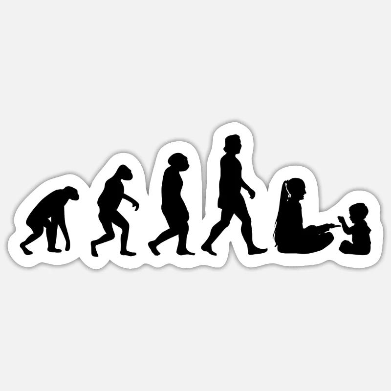 Kindergarten Teacher Evolution Kindergarten Teacher Sticker size S (10 x 10 cm)