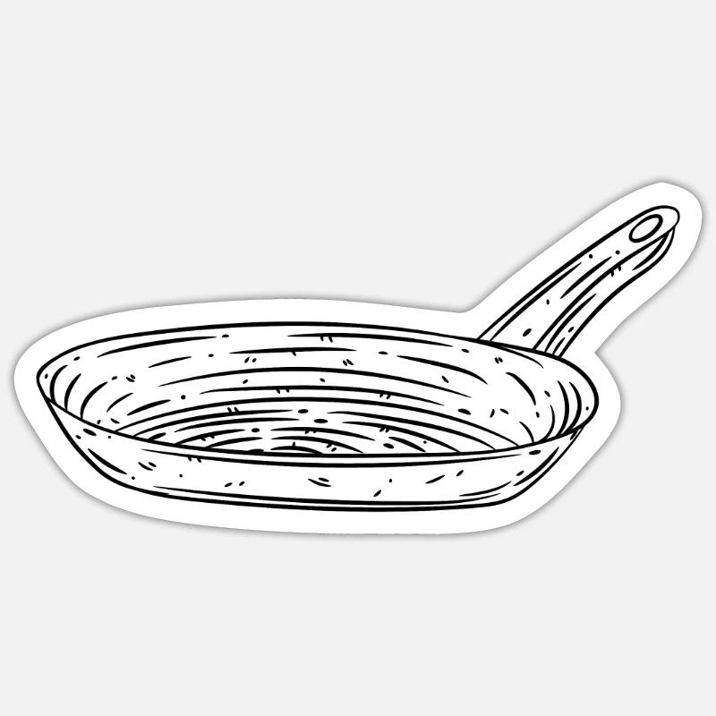 Cuisson de la poêle Sticker taille S (10 x 10 cm)