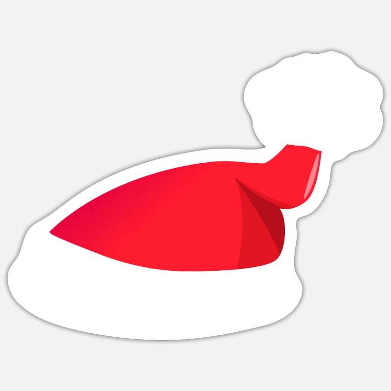 Bonnet de Nicolas - Sticker taille S (10 x 10 cm) - blanc mat