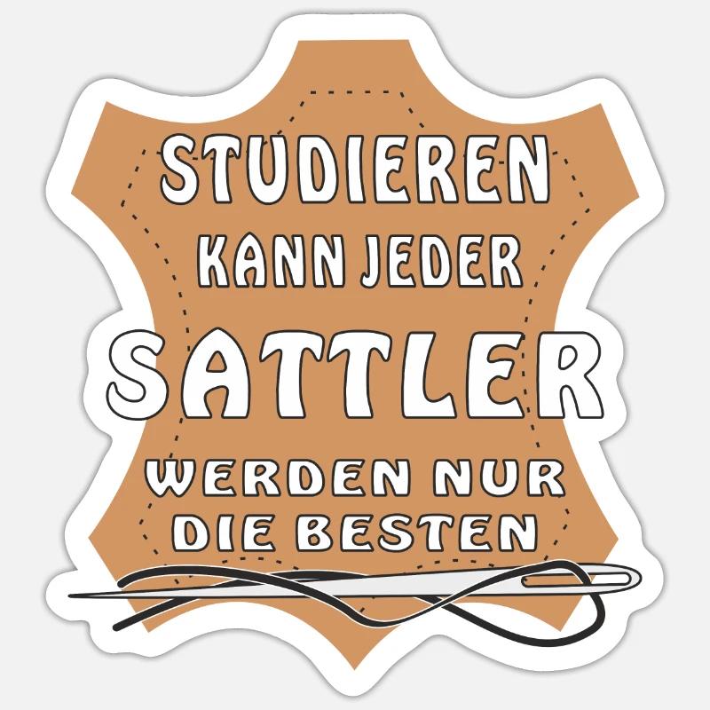 ANY SADDLER CAN STUDY ONLY Sticker size S (10 x 10 cm)
