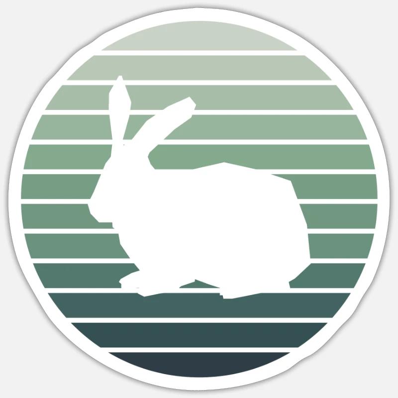 Rabbit Rabbit - Sticker size S (10 x 10 cm) - white matte