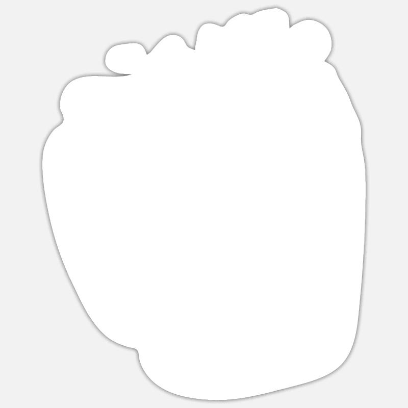 Hiker Landscape Backpack Hiking - Sticker taille S (10 x 10 cm) - blanc mat