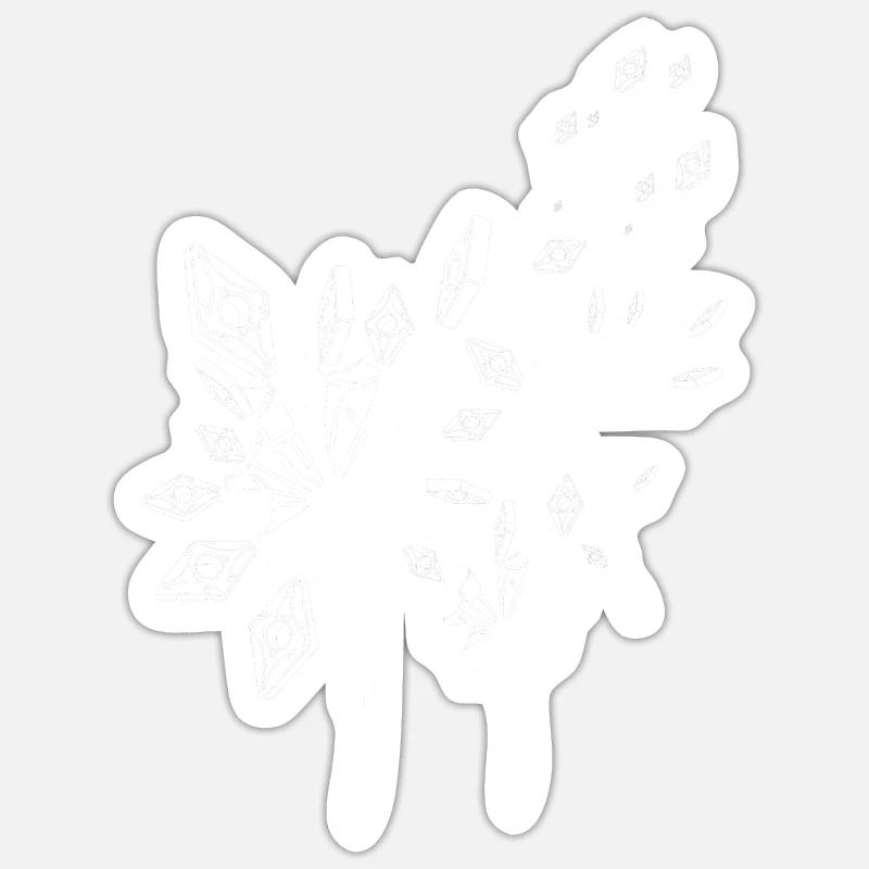 Dandelion Cutting Insert CNC Sticker size S (10 x 10 cm)