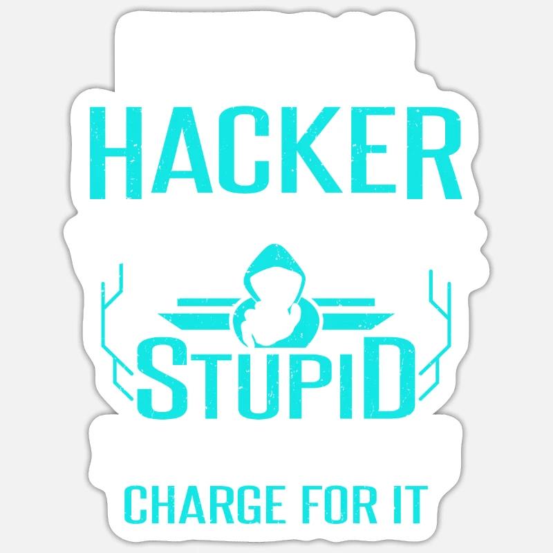 Cybersicherheit Computer Hacking Ethischer Hacker Sticker Größe S (10 x 10 cm)