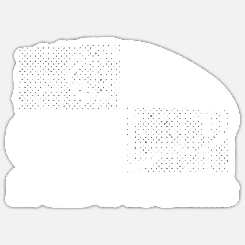 Parc d'attractions Roller Coaster - Sticker taille S (10 x 10 cm) - blanc mat
