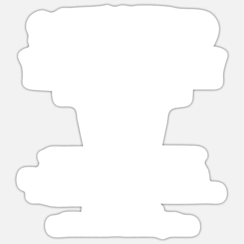 Schonend Behandeln Sack Geschenk 30. Geburtstag - Sticker Größe S (10 x 10 cm) - Mattweiß