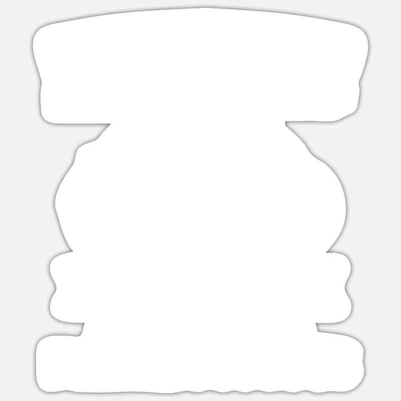 Mofa Geschenk - Sticker Größe S (10 x 10 cm) - Mattweiß