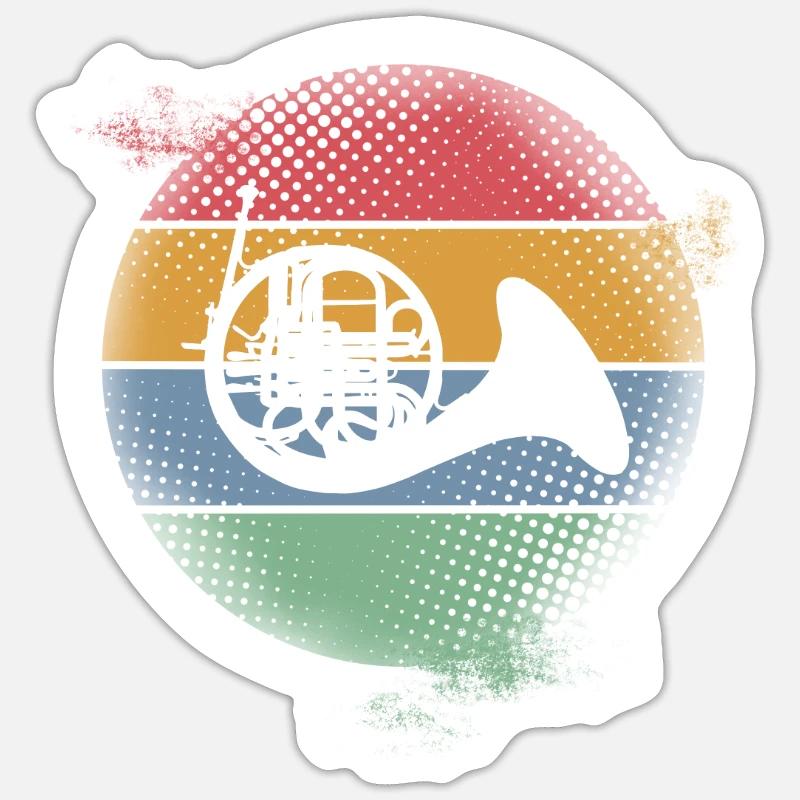 Bugle Sticker size S (10 x 10 cm)