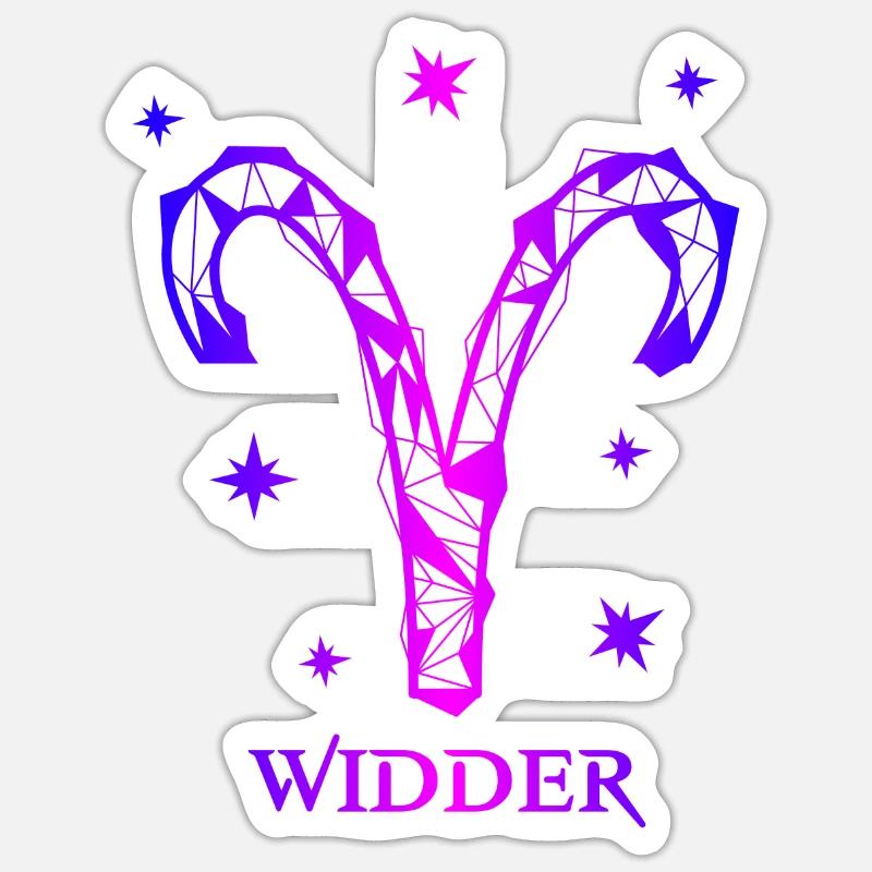 Widder Sticker Größe S (10 x 10 cm)