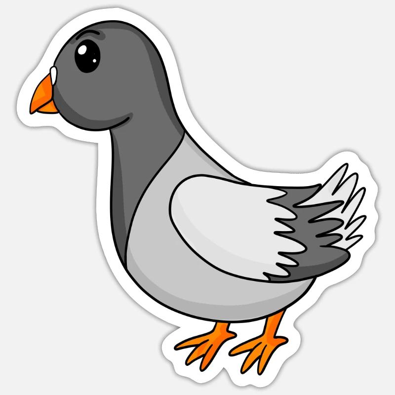 Dove - Sticker size S (10 x 10 cm) - white matte