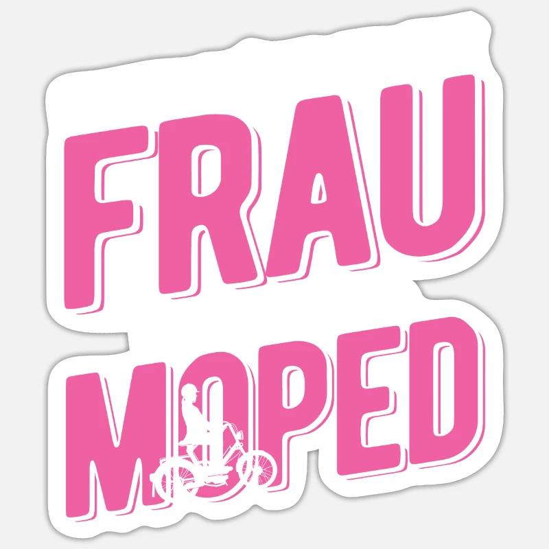 Mofa Geschenk Sticker Größe S (10 x 10 cm)