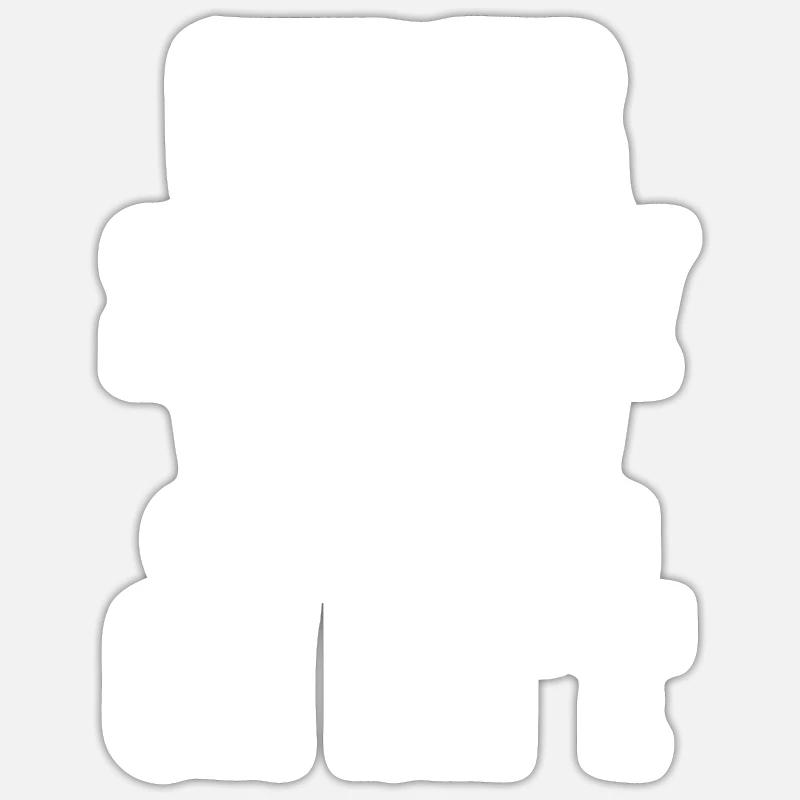 Cybersecurity Hacking Klicken Sie nicht auf IT Hacker - Sticker Größe S (10 x 10 cm) - Mattweiß