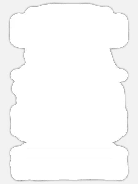 Stiefpapa Stieftochter Stiefvater Geschenk - Sticker Größe S (10 x 10 cm) - Mattweiß