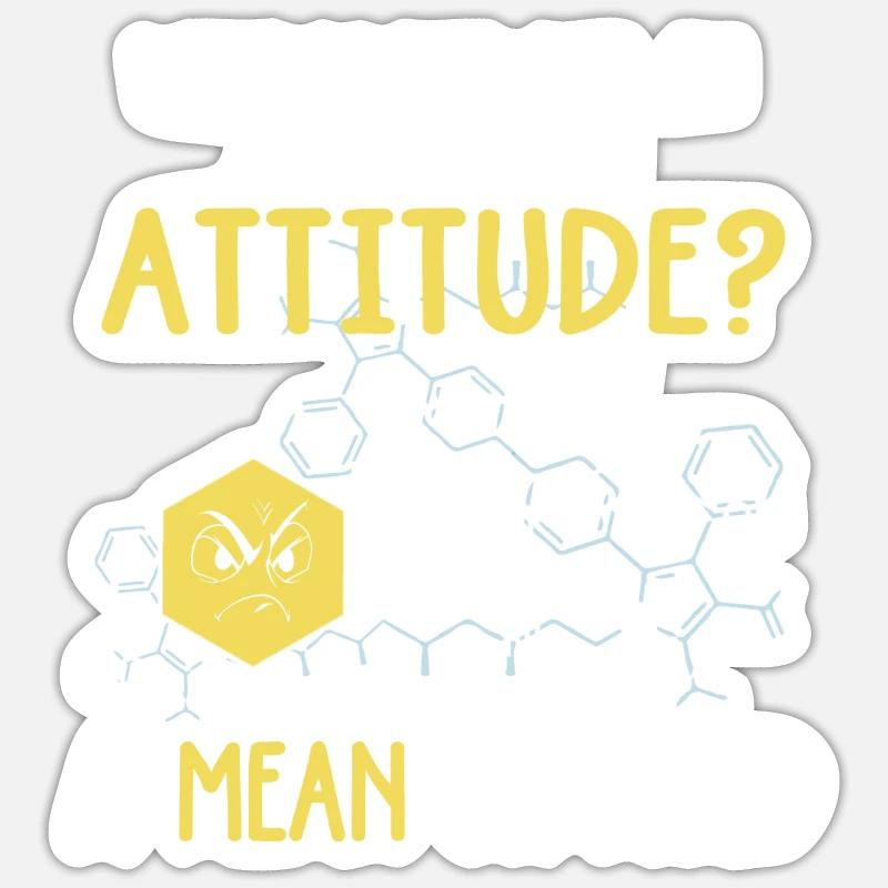 Wie nennt man eine Säure mit einem Einstellungsproblem! Sticker Größe S (10 x 10 cm)