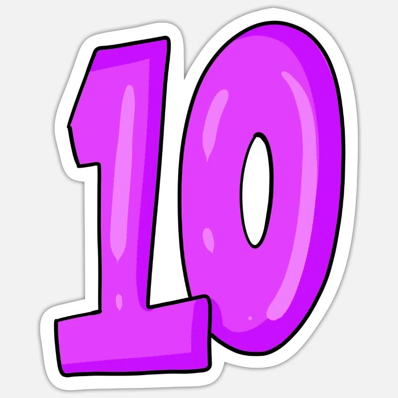 10 Sticker Größe S (10 x 10 cm)