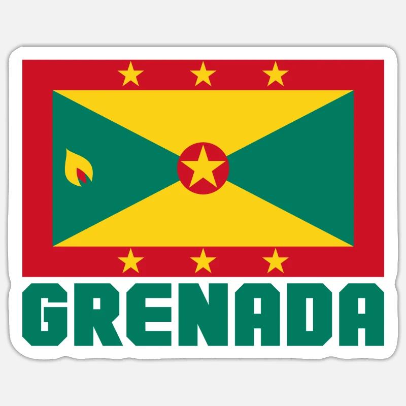 Grenade - Sticker taille S (10 x 10 cm) - blanc mat