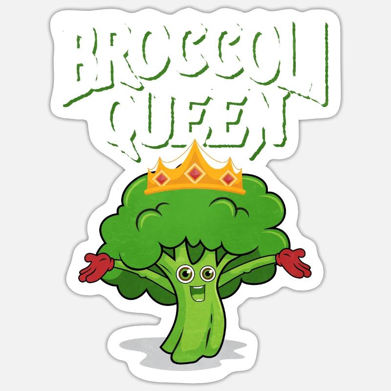 Broccoli - Sticker size S (10 x 10 cm) - white matte