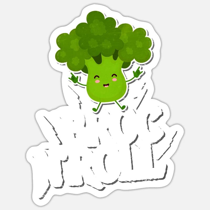 Broccoli - Sticker size S (10 x 10 cm) - white matte