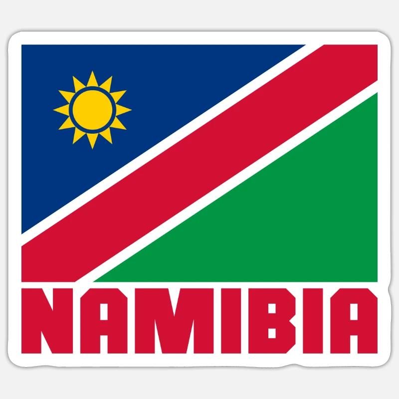 Namibia - Sticker Größe S (10 x 10 cm) - Mattweiß