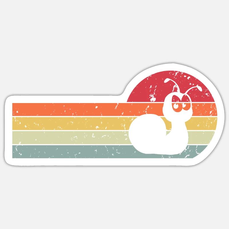 Escargot - Sticker taille S (10 x 10 cm) - blanc mat
