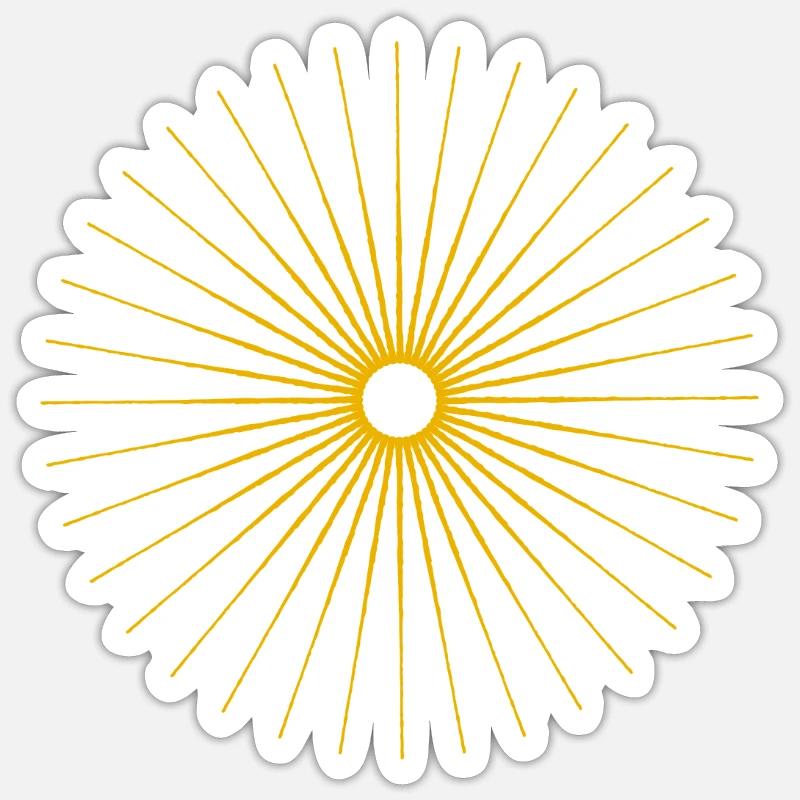 Sun - Sticker size S (10 x 10 cm) - white matte