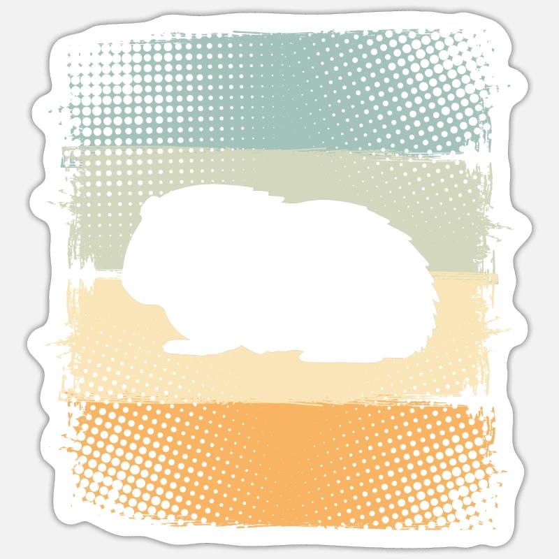 Cobayes - Sticker taille S (10 x 10 cm) - blanc mat