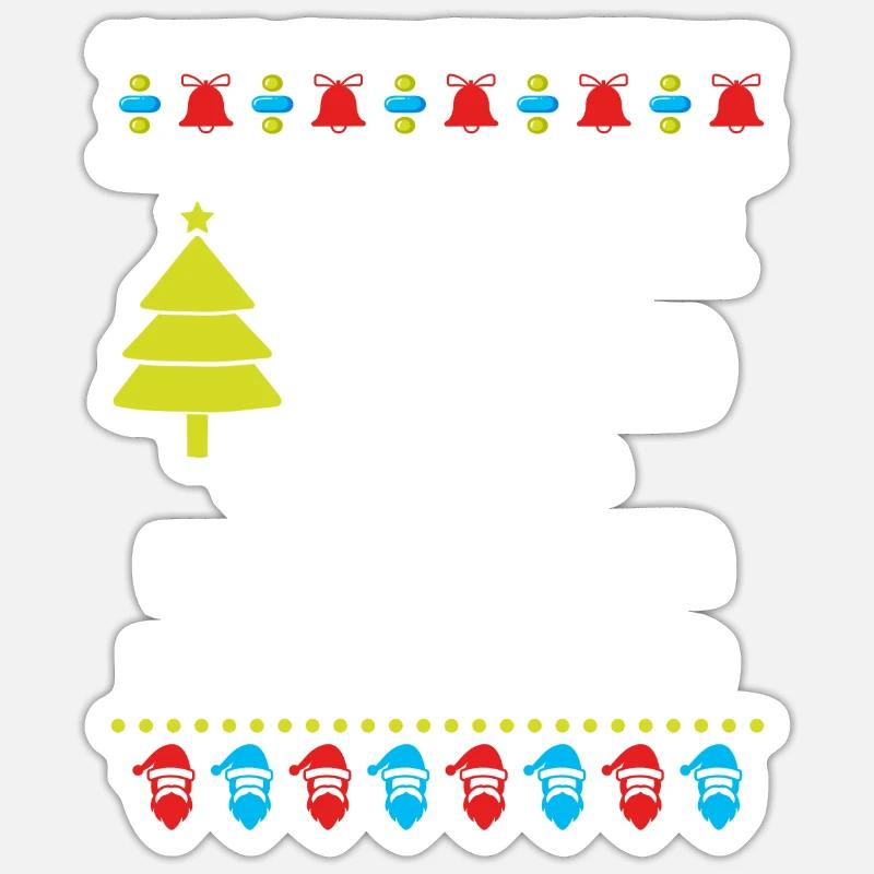 Christmas Math Math Student Funny - Sticker size S (10 x 10 cm) - white matte