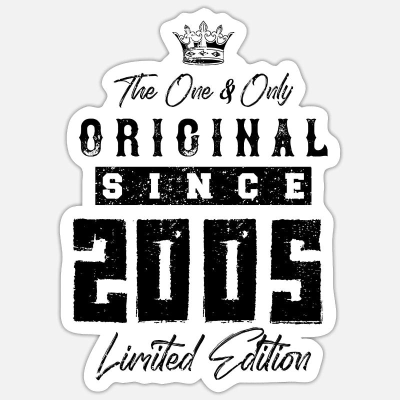 2005 limited edition - Sticker taille S (10 x 10 cm) - blanc mat