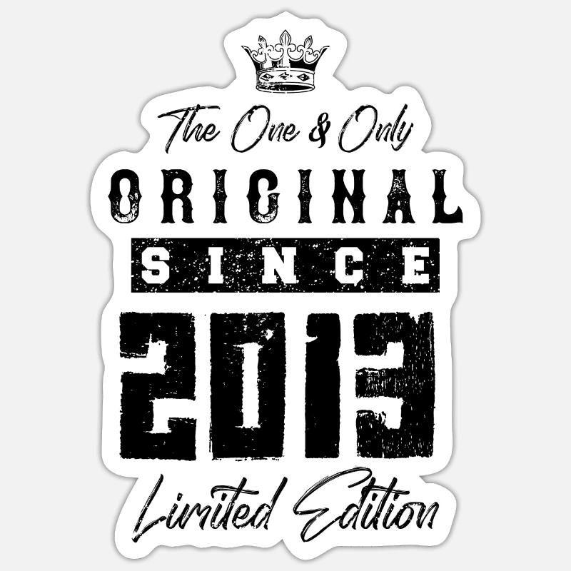 2013 limited edition - Sticker taille S (10 x 10 cm) - blanc mat