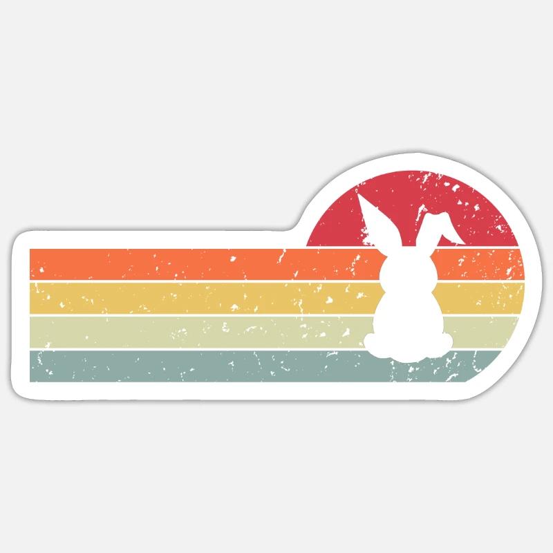 Hare - Sticker size S (10 x 10 cm) - white matte