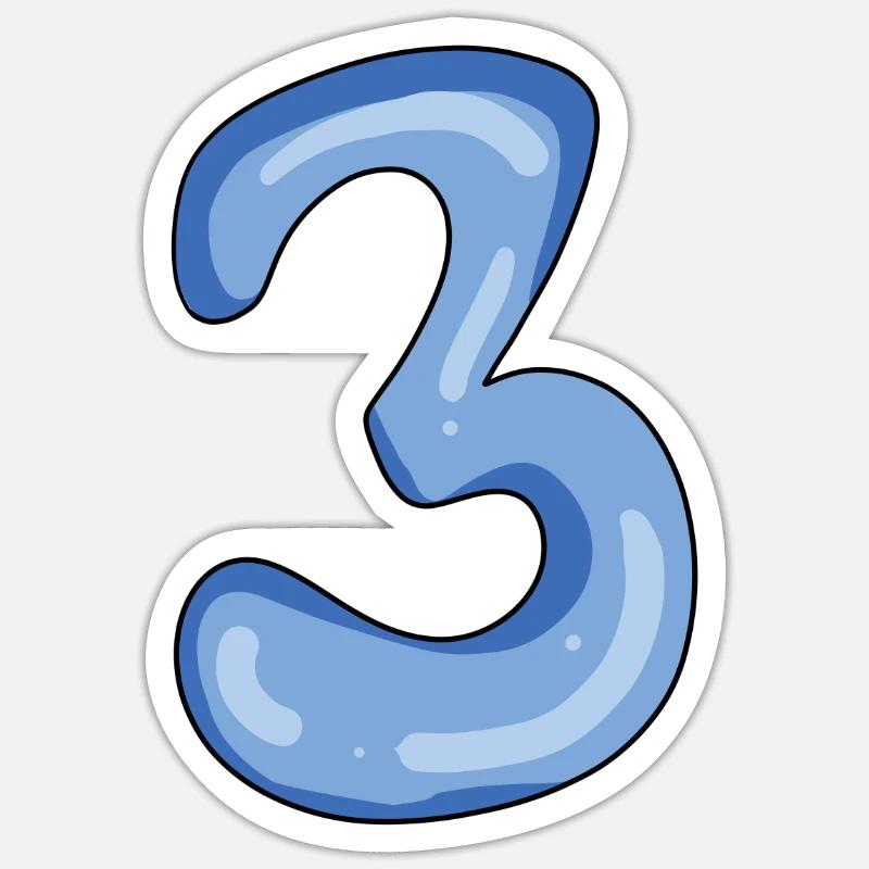3 Sticker taille S (10 x 10 cm)