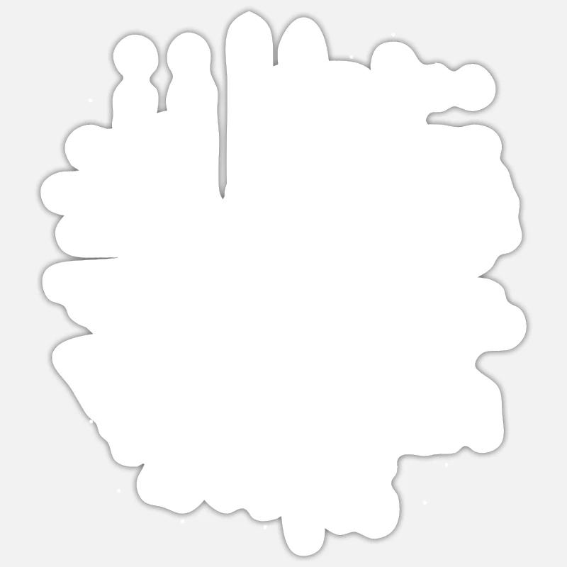 Constellation Degu Constellation Bush Rat Common - Sticker taille S (10 x 10 cm) - blanc mat