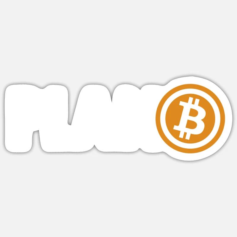 Bitcoin Plan B Blockchain Crypto Kryptowährung Sticker Größe S (10 x 10 cm)