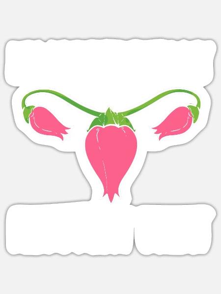 Meine Hysterektomie-Erholung - Sticker Größe S (10 x 10 cm) - Mattweiß
