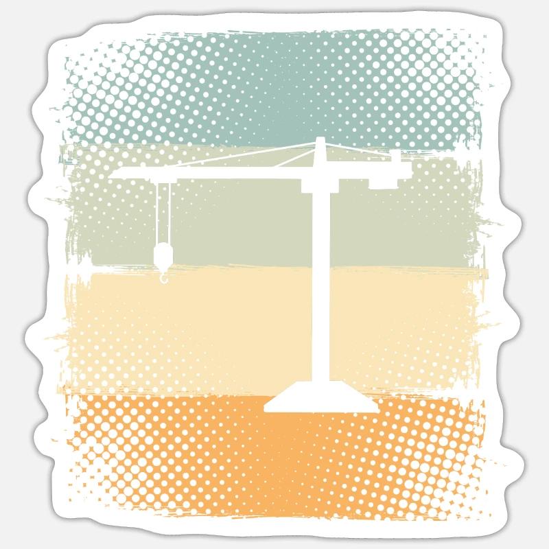 Kran Sticker Größe S (10 x 10 cm)