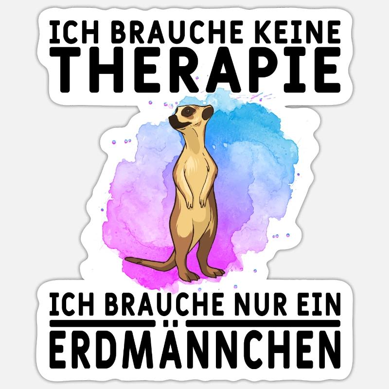 Erdmännchen Surikate Erdmänchien Tierpfleger Sticker Größe S (10 x 10 cm)