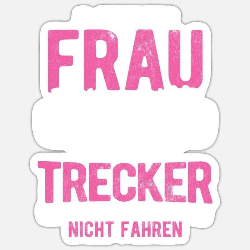 Traktor Bauer - Sticker Größe S (10 x 10 cm) - Mattweiß