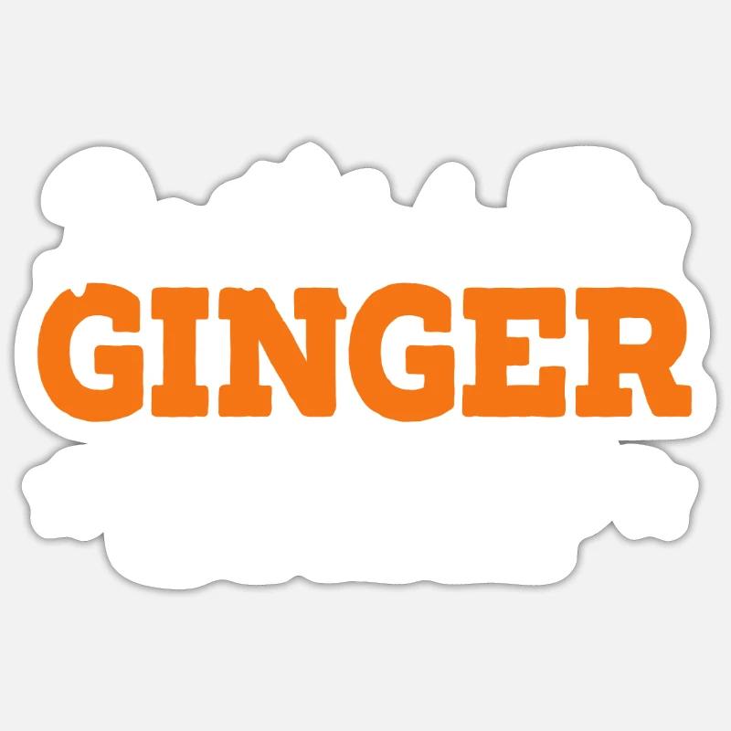 Ne faites pas ce cliché de gingembre drôle de gingembre roux Sticker taille S (10 x 10 cm)