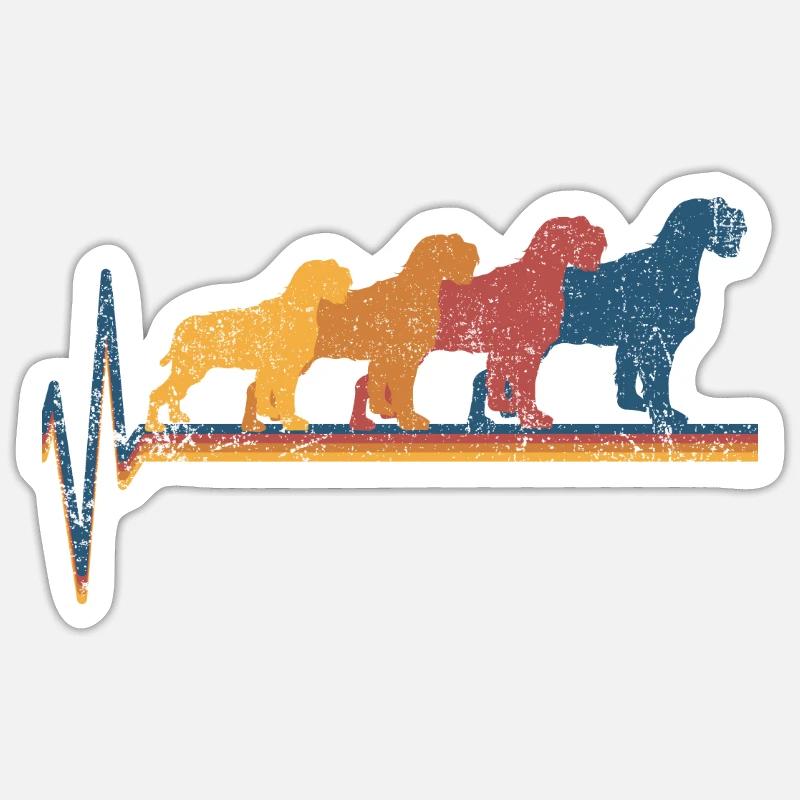 Deutsch Drahthaar - Sticker Größe S (10 x 10 cm) - Mattweiß