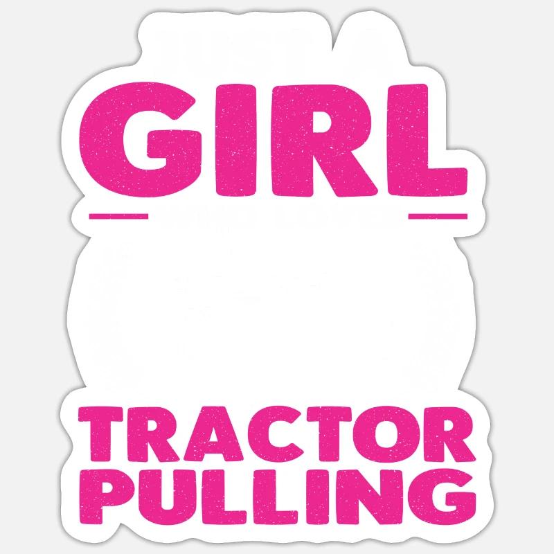 Tractor Pulling Tractor Trekker Farmer Farmer Sticker size S (10 x 10 cm)