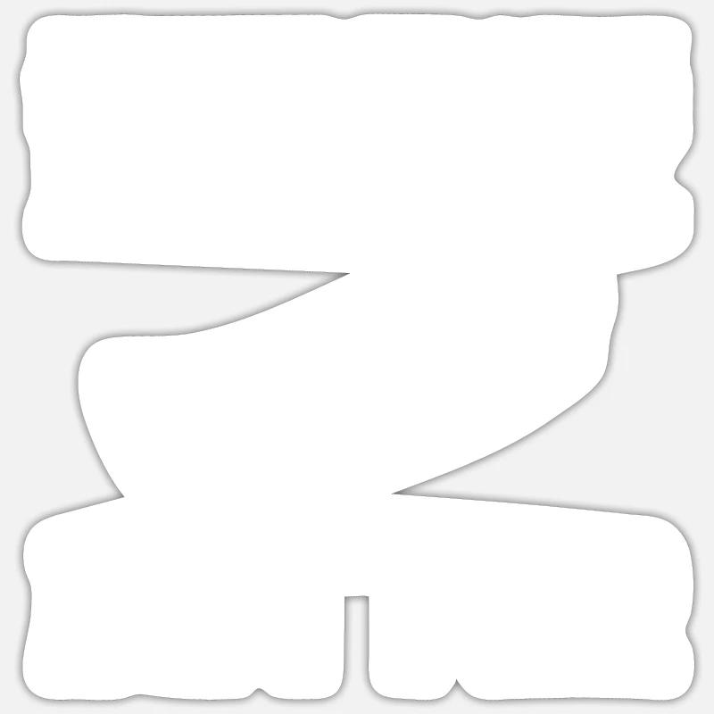 Canoe Gift - Sticker size S (10 x 10 cm) - white matte
