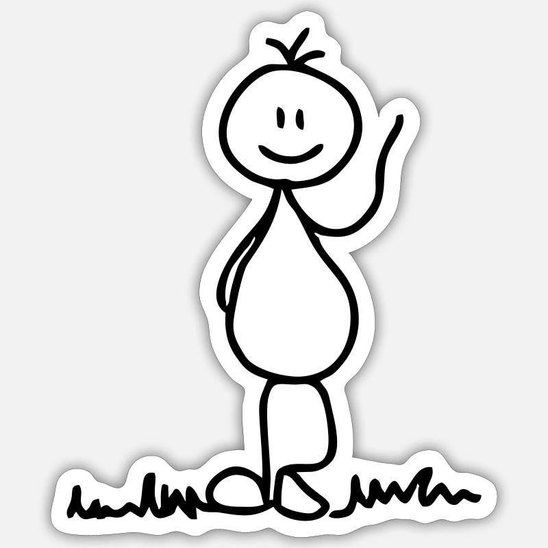 Strawuzl - Sticker size S (10 x 10 cm) - white matte