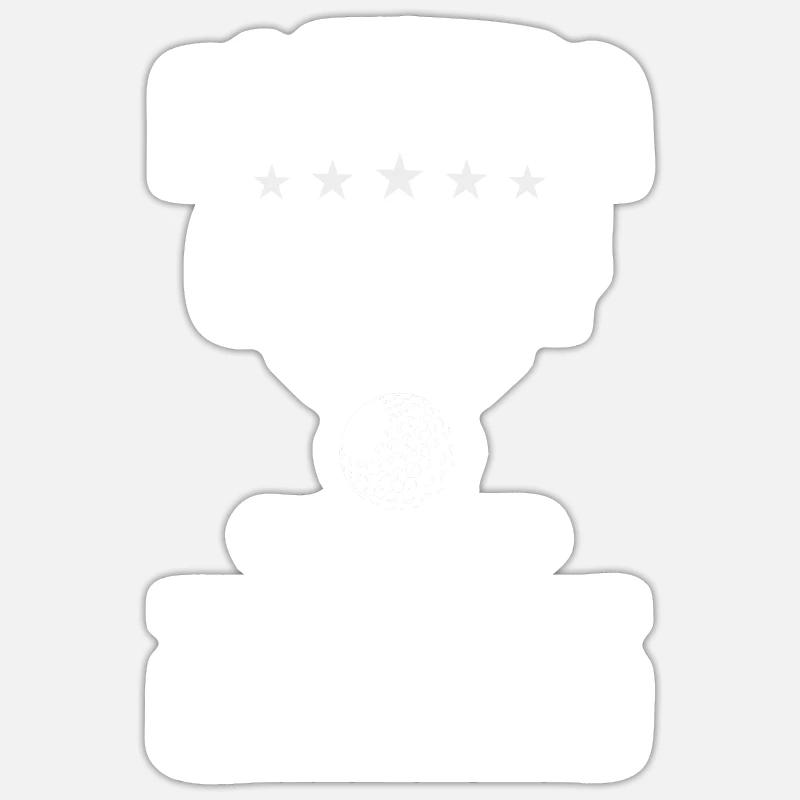 Golfe - Sticker taille S (10 x 10 cm) - blanc mat